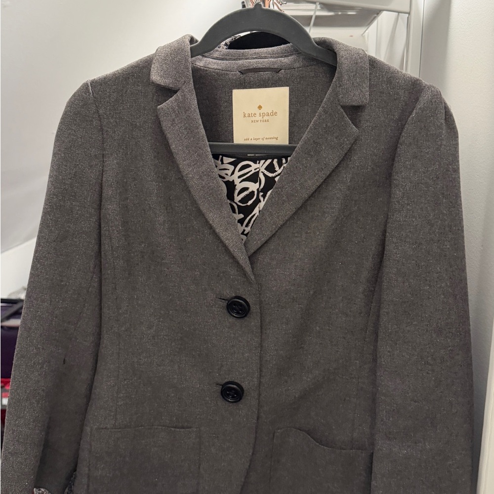 Kate Spade Charcoal Women's Suit Jacket